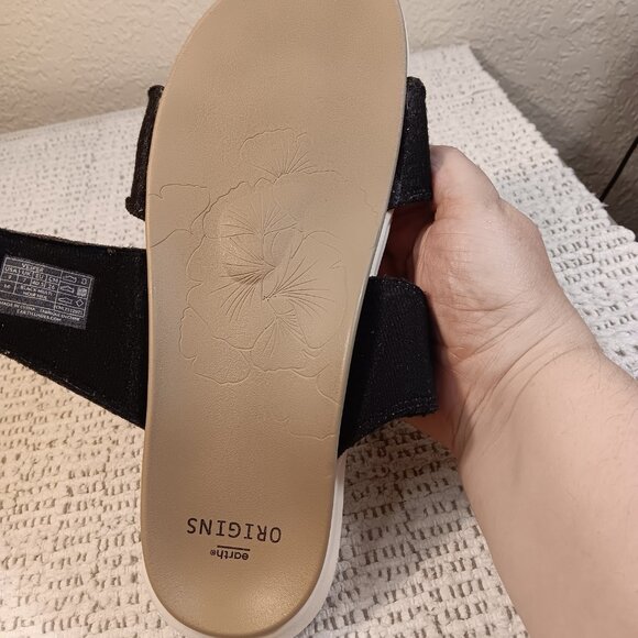 Earth Origins women's 'Vesper' adjustable suede slide comfort sandals sz 9 M - Picture 10 of 13